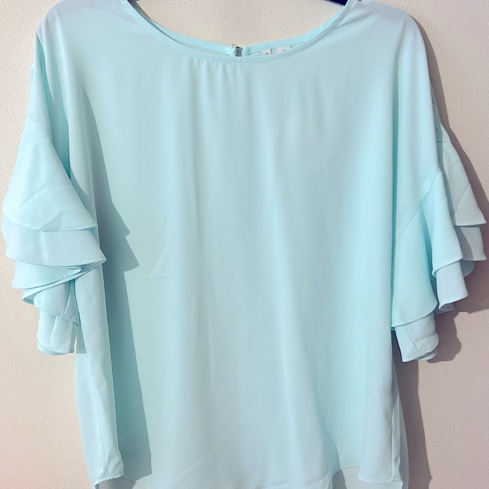 Sky blue women blouse size medium